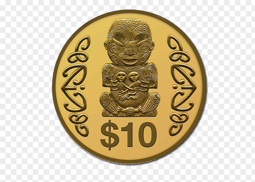 Gold Coins New Zealand Dollar Coin PNG