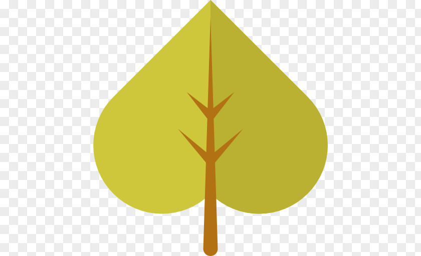 Triangle Leaf Plant Stem Font PNG