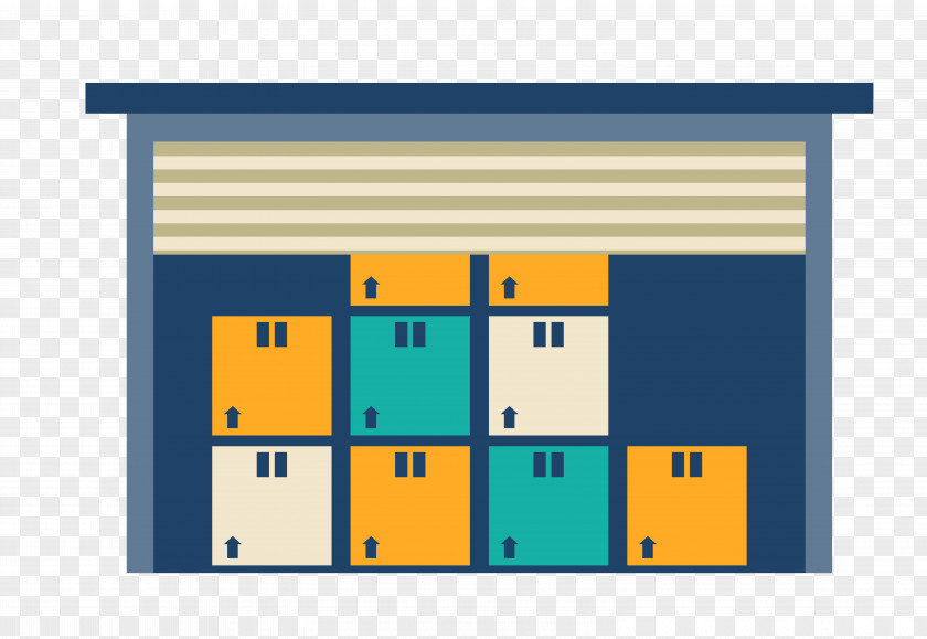 Warehouse Goods Cargo Icon PNG
