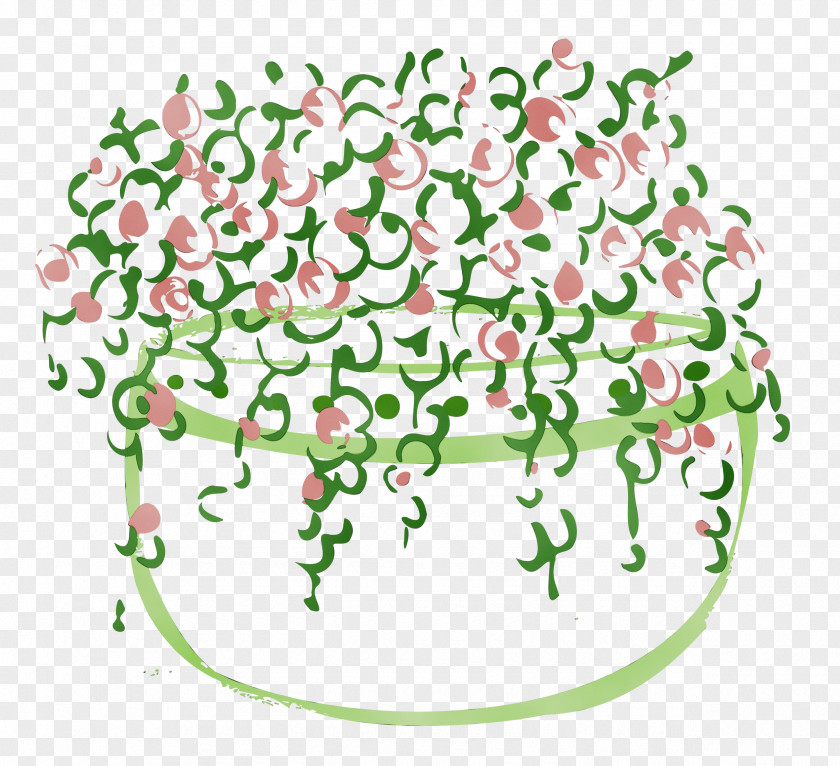 Flower Green Line Meter Tree PNG