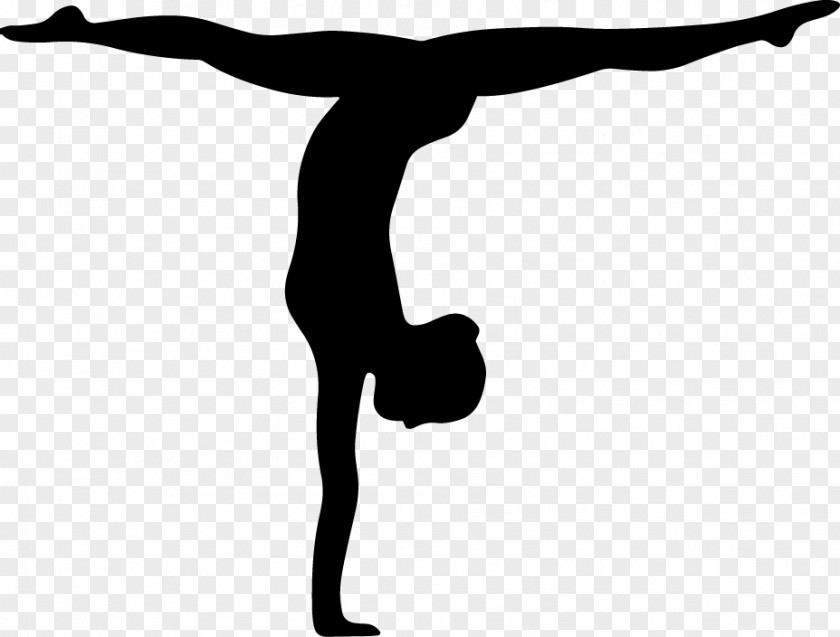 Gymnastics Artistic Physical Fitness Silhouette Logo PNG