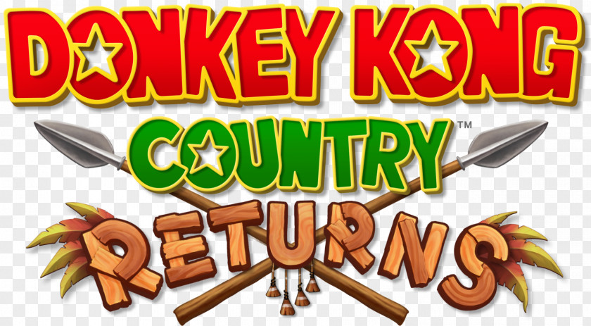 Nintendo Donkey Kong Country Returns 3DS Wii Logo PNG