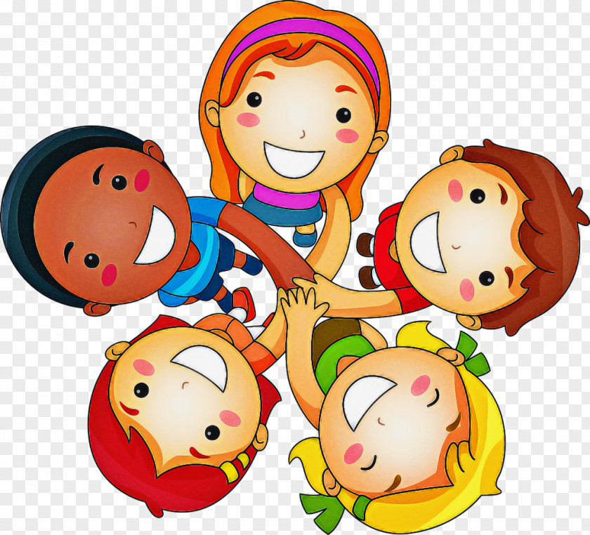 Smile Sharing Cartoon School Kids PNG