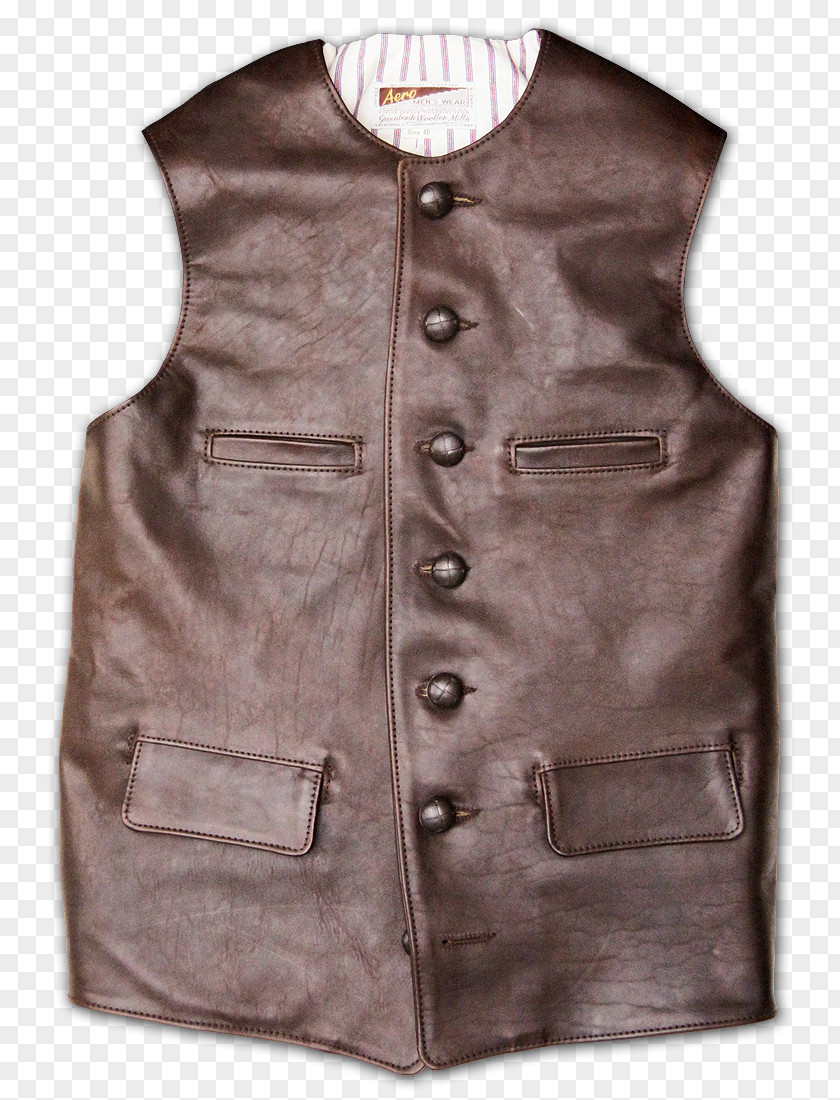 Waistcoat Flight Jacket Clothing Leather PNG