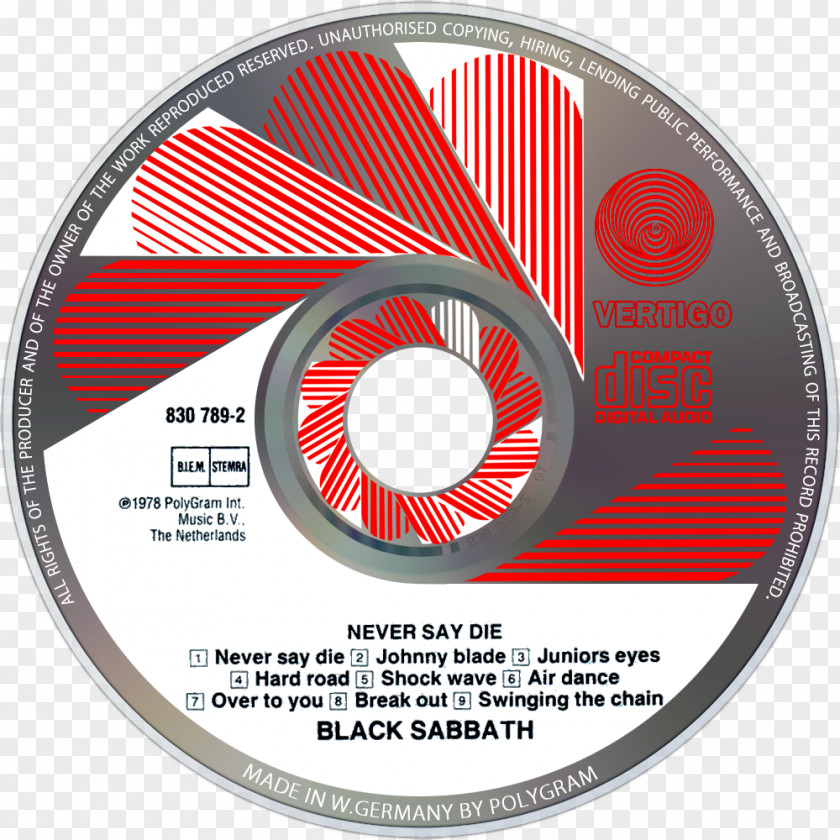 Black Sabbath Compact Disc Diorno Braaf Dire Straits The Last In Line PNG