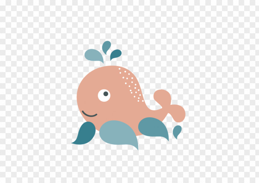 Cartoon Whale Blue Child Right Whales Sticker PNG