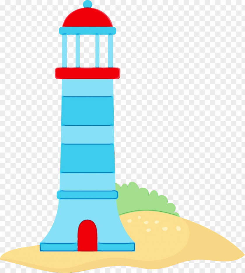Lighthouse Tower Birthday Party Background PNG