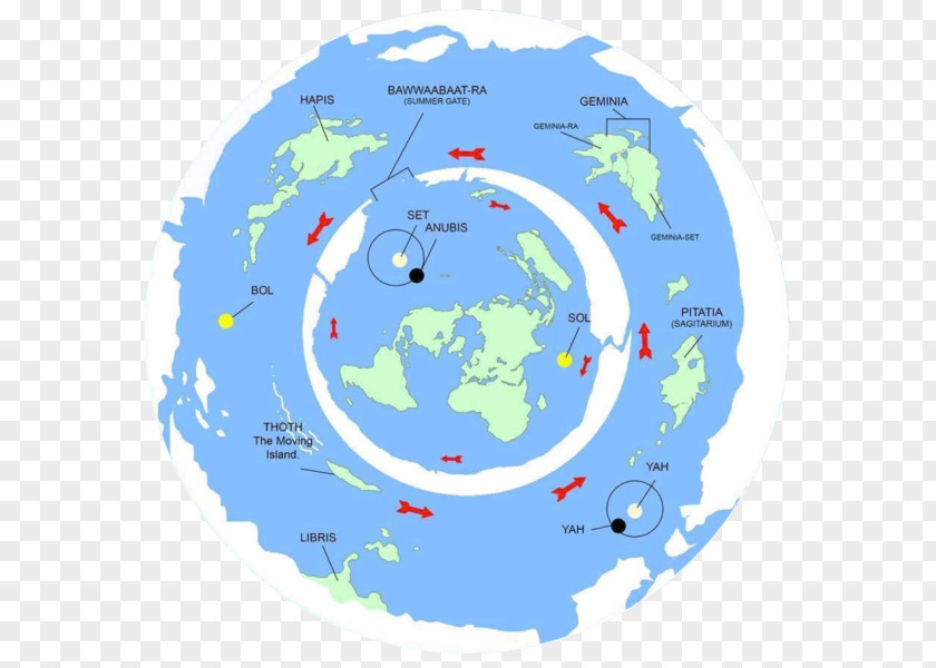 Pulpit Map The Flat Earth Society Hollow Moon PNG