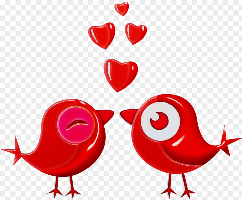 Chicken Bird Valentines Day Cartoon PNG