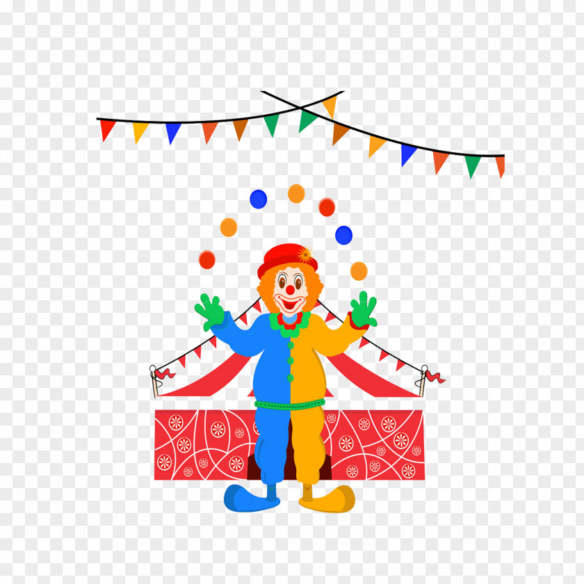 Clown Color Performance Circus PNG