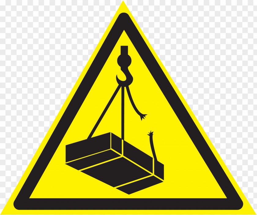 Imo Overhead Crane Warning Sign Beam Hazard Symbol PNG