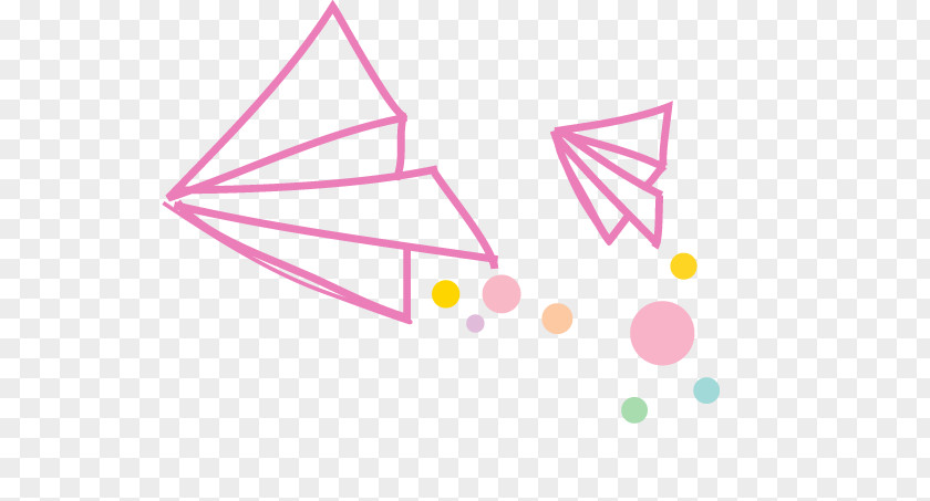 Line Drawing Paper Airplane Cloud PNG