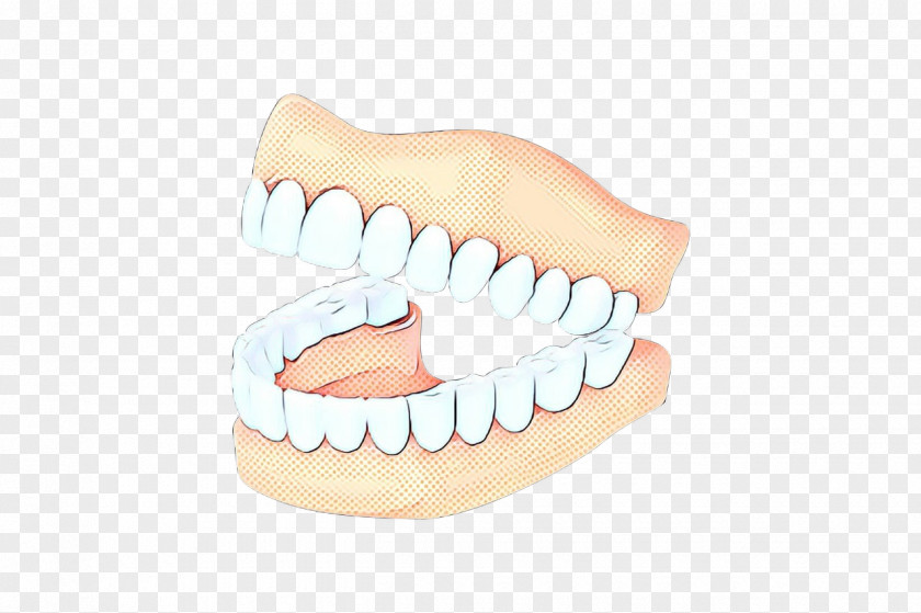 Smile Dentures Pop Art Retro Vintage PNG