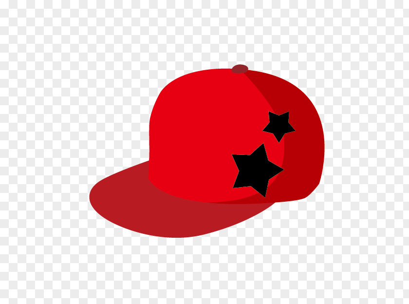 Cartoon Red Baseball Cap Hat PNG