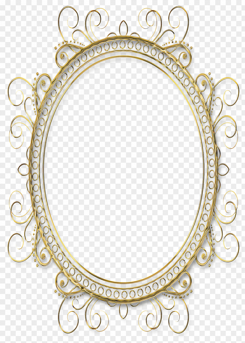 Picture Frame Ornament Circle Background PNG