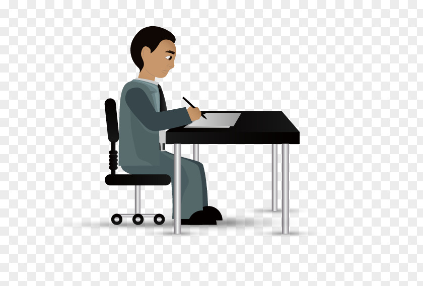 Business Man Computer File PNG