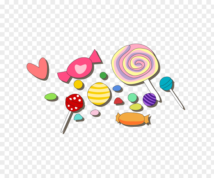 Cartoon Candy Pile Euclidean Vector PNG