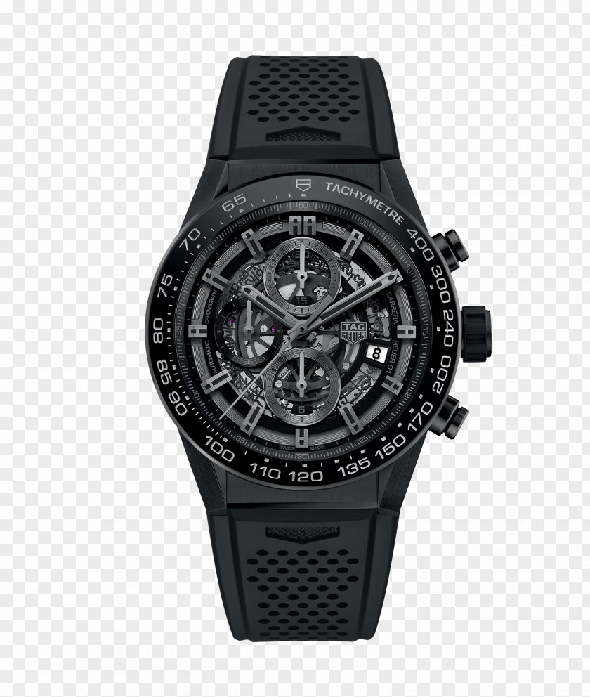 Ceramic Three-piece TAG Heuer Automatic Watch Chronograph Tachymeter PNG