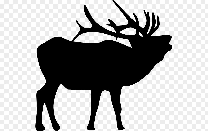 Reindeer Elk Silhouette Wildlife Clip Art PNG