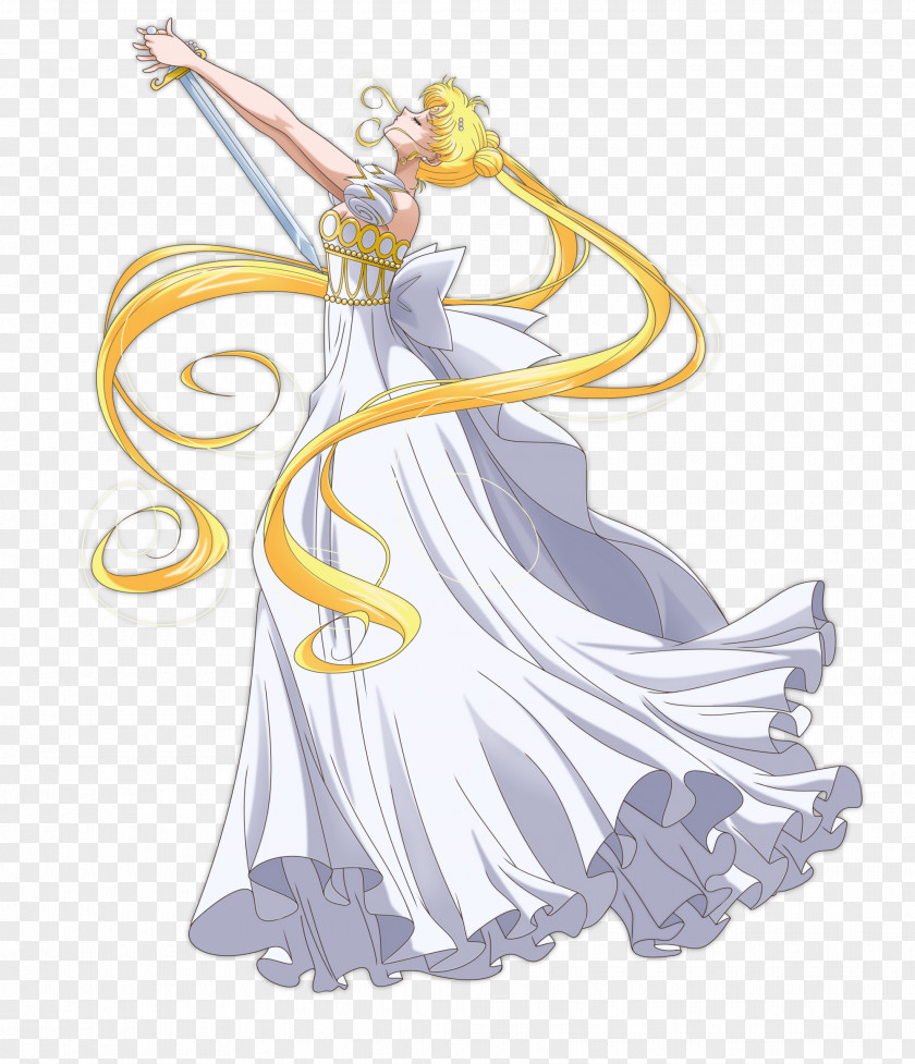 Sailor Moon Queen Serenity Neptune Mercury Pluto PNG