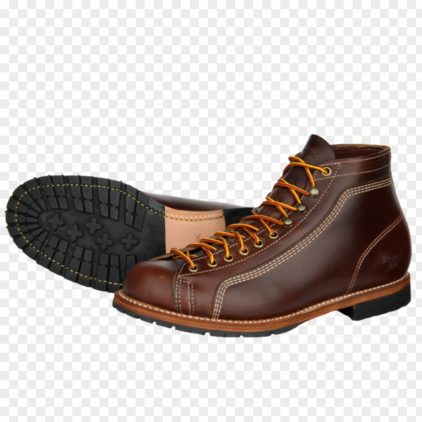 United States Shoe Leather Roofer Hiking Boot PNG