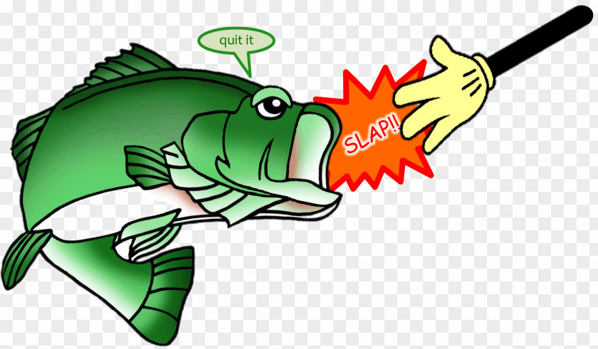 Fish Slapping Bass Clip Art PNG