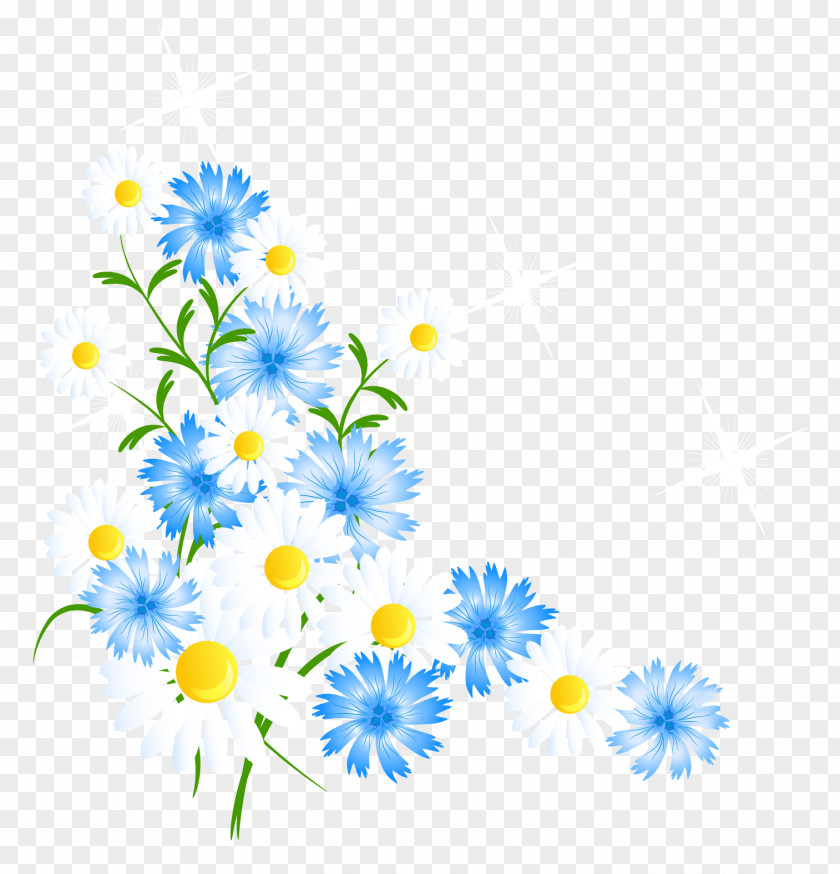 Spring Flowers Butterfly Flower Blue Clip Art PNG