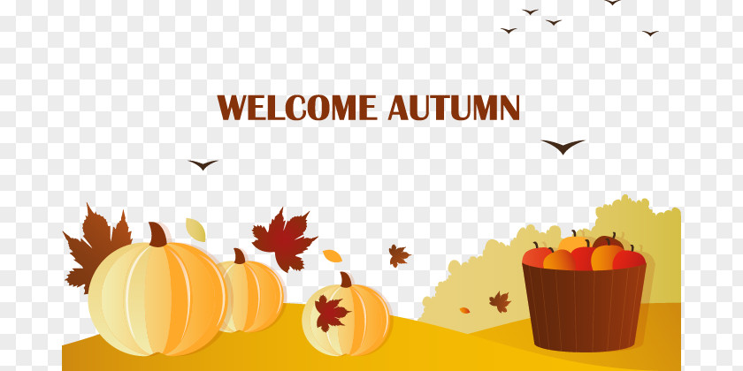 Welcome The Arrival Of Autumn Illustration PNG