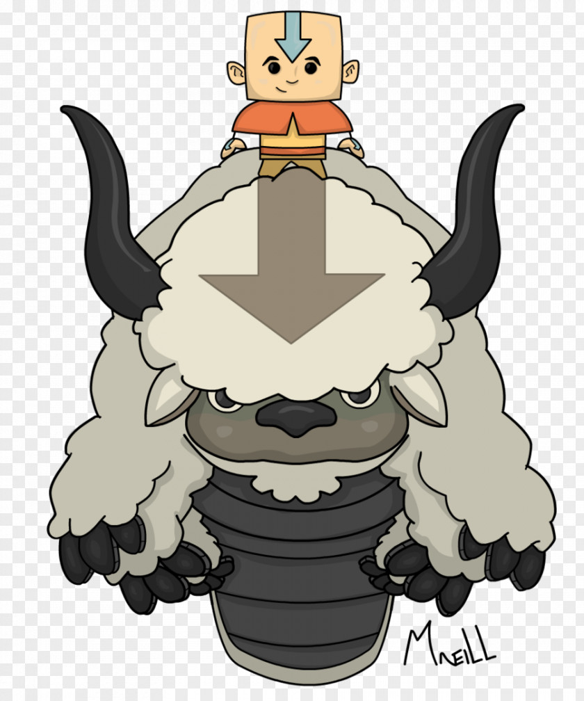 Aang Appa Momo PNG