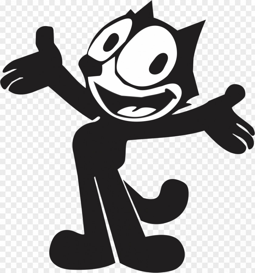 Cat Felix The Cartoon Silent Film Character PNG