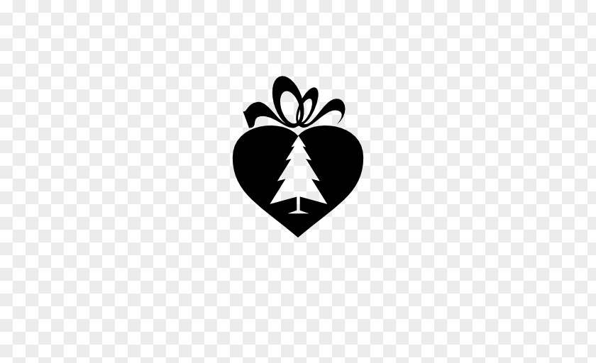 Heart Shaped Tag Christmas Gift Card Tree PNG