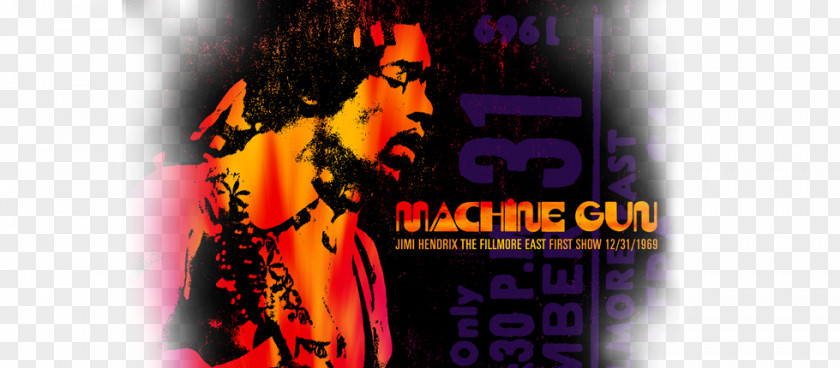 Jimi Hendrix Machine Gun: The Fillmore East First Show 12/31/69 Live At Band Of Gypsys PNG