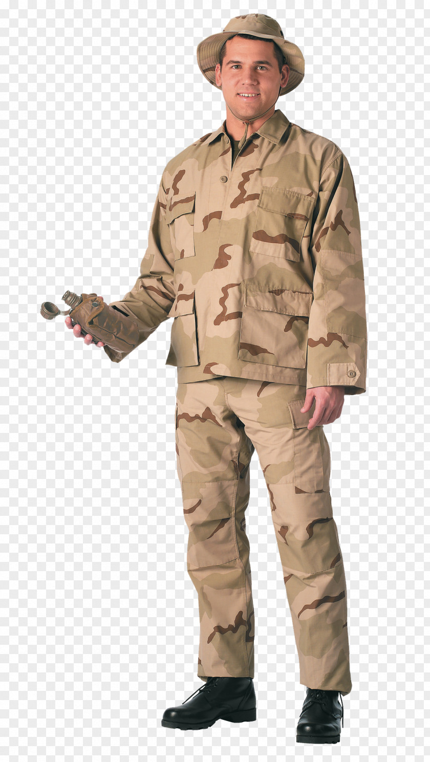 Military Desert Camouflage Uniform Battle Dress Battledress PNG