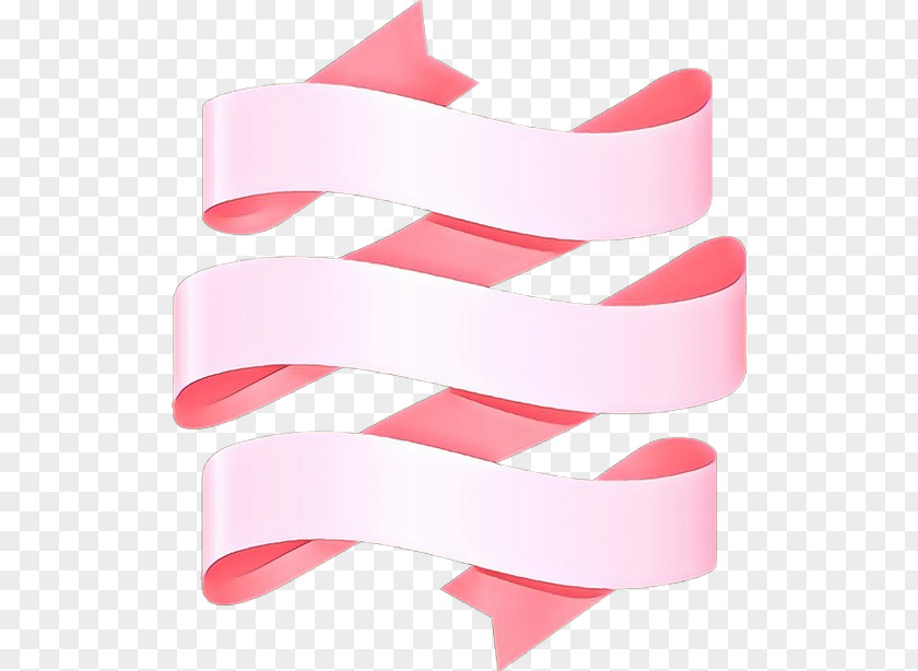 Pink Ribbon Wristband Line Material Property PNG