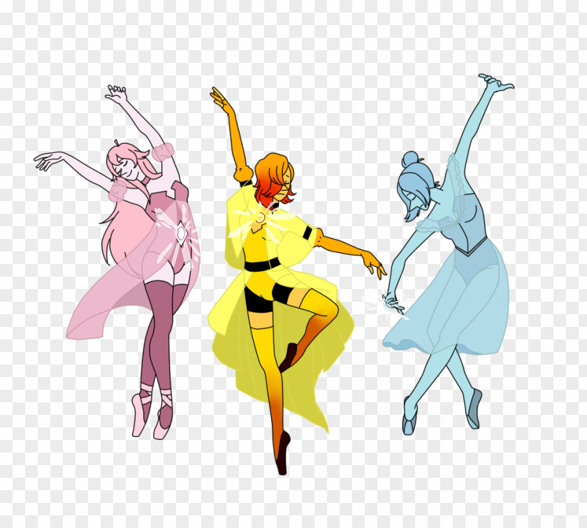 Yellow Dancer Pearl Art Gemstone Dance PNG