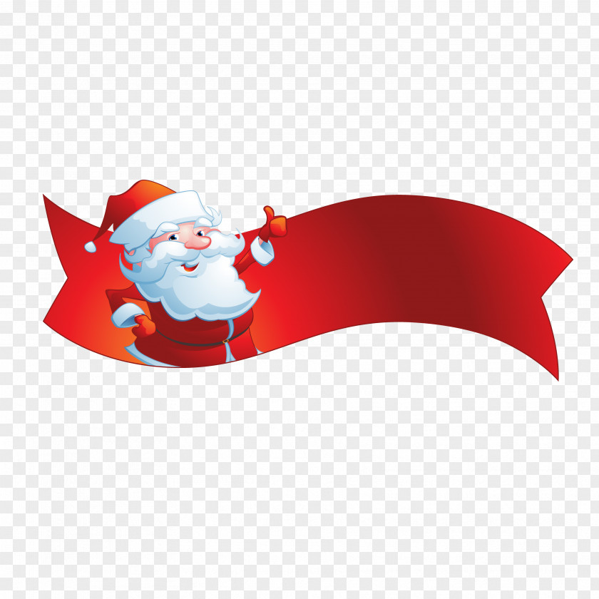 Creative Christmas Santa Claus Discounts And Allowances Label PNG