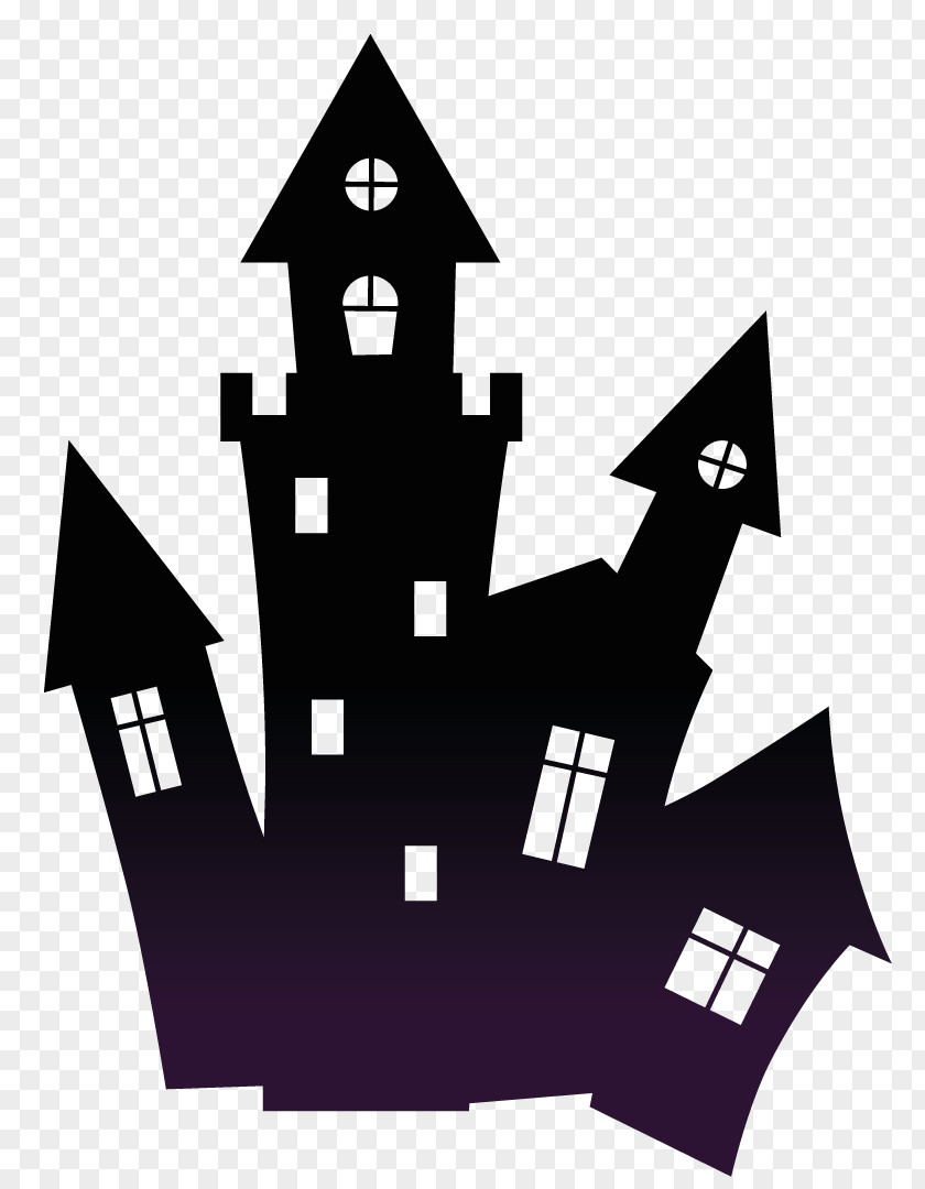 Halloween Haunted House Attraction Clip Art PNG
