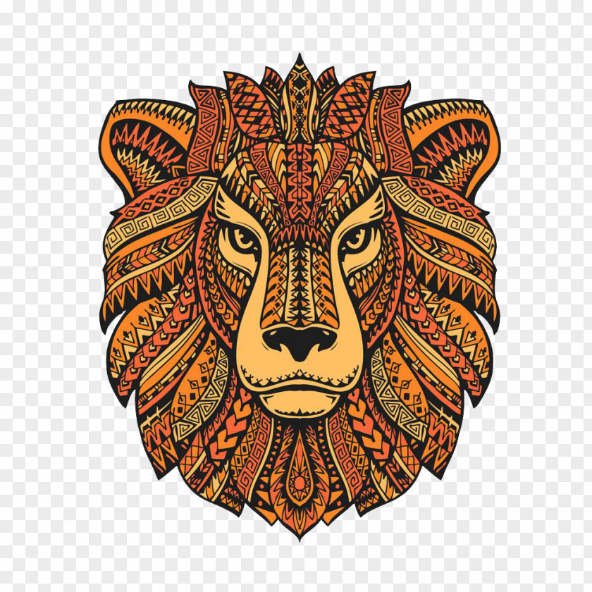 Lion Head Portrait Simba Lionhead Rabbit Drawing PNG