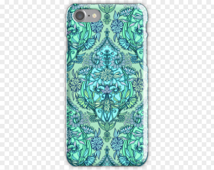 Moroccan Pattern Apple IPhone 7 Plus Cuisine Green Color PNG