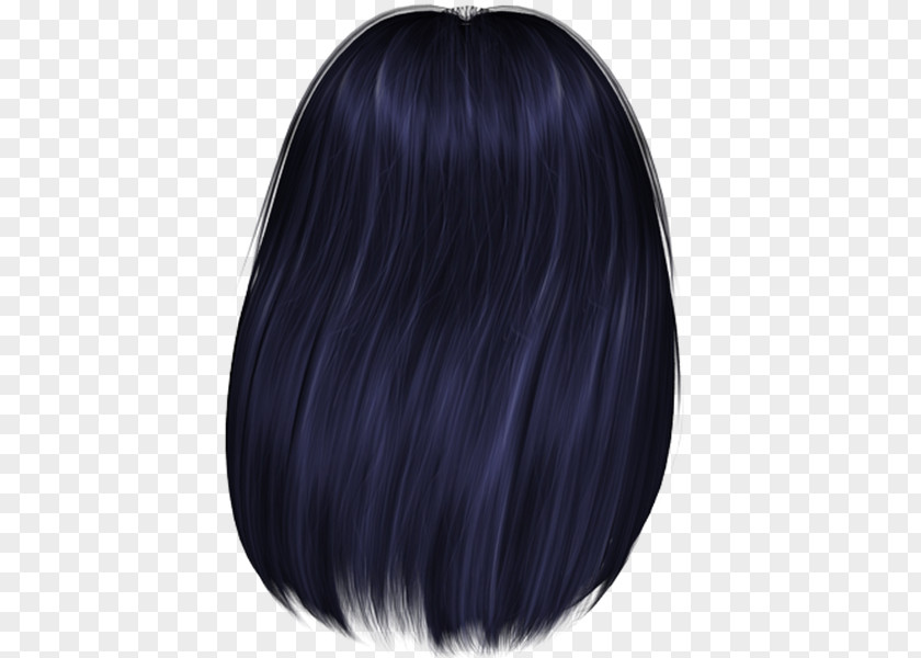Hair Wig Coloring Black M PNG