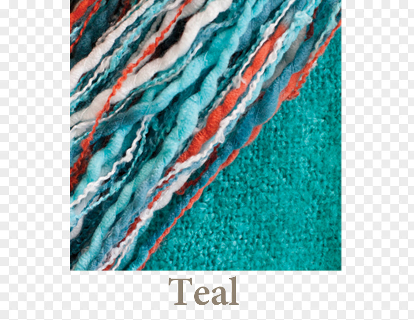 Teal Color Turquoise Textile Material Rope PNG