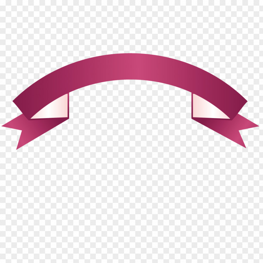 Vector Curved Purple Ribbon Curve Arc PNG