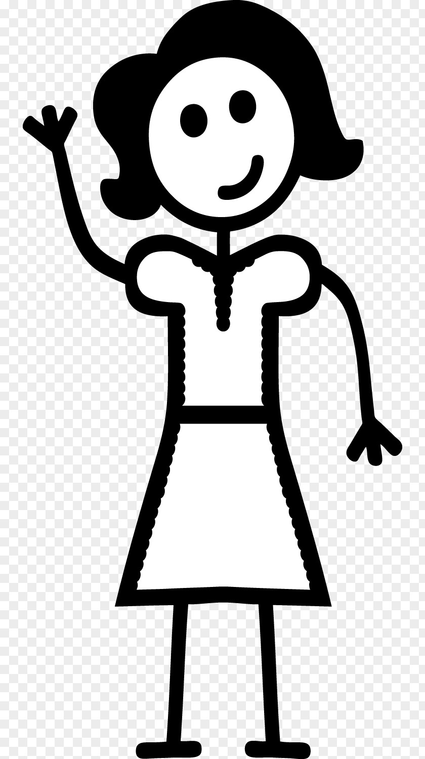 Child Playing Stick Figure Woman Female Clip Art PNG