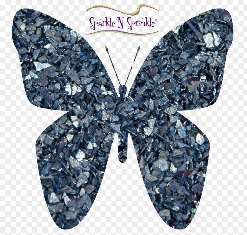 Crushed Glass Opacity Color Glitter Butterfly PNG
