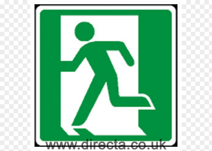 Exit Sign Emergency Lighting Fire Arrow PNG