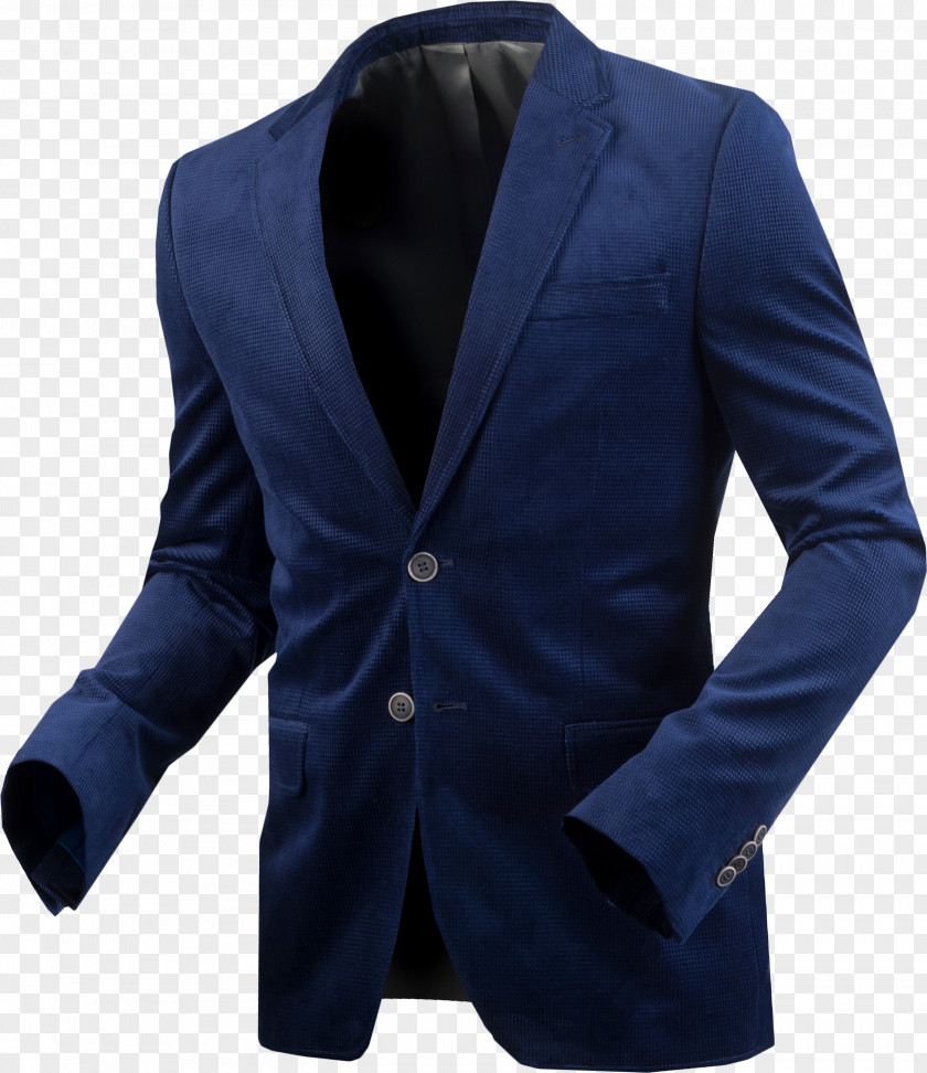 Low Collar Cobalt Blue PNG