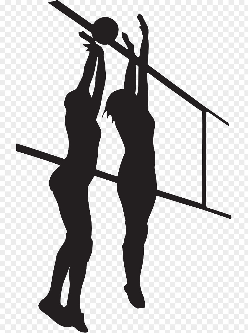 Volleyball Setter Silhouette Shadow Clip Art PNG