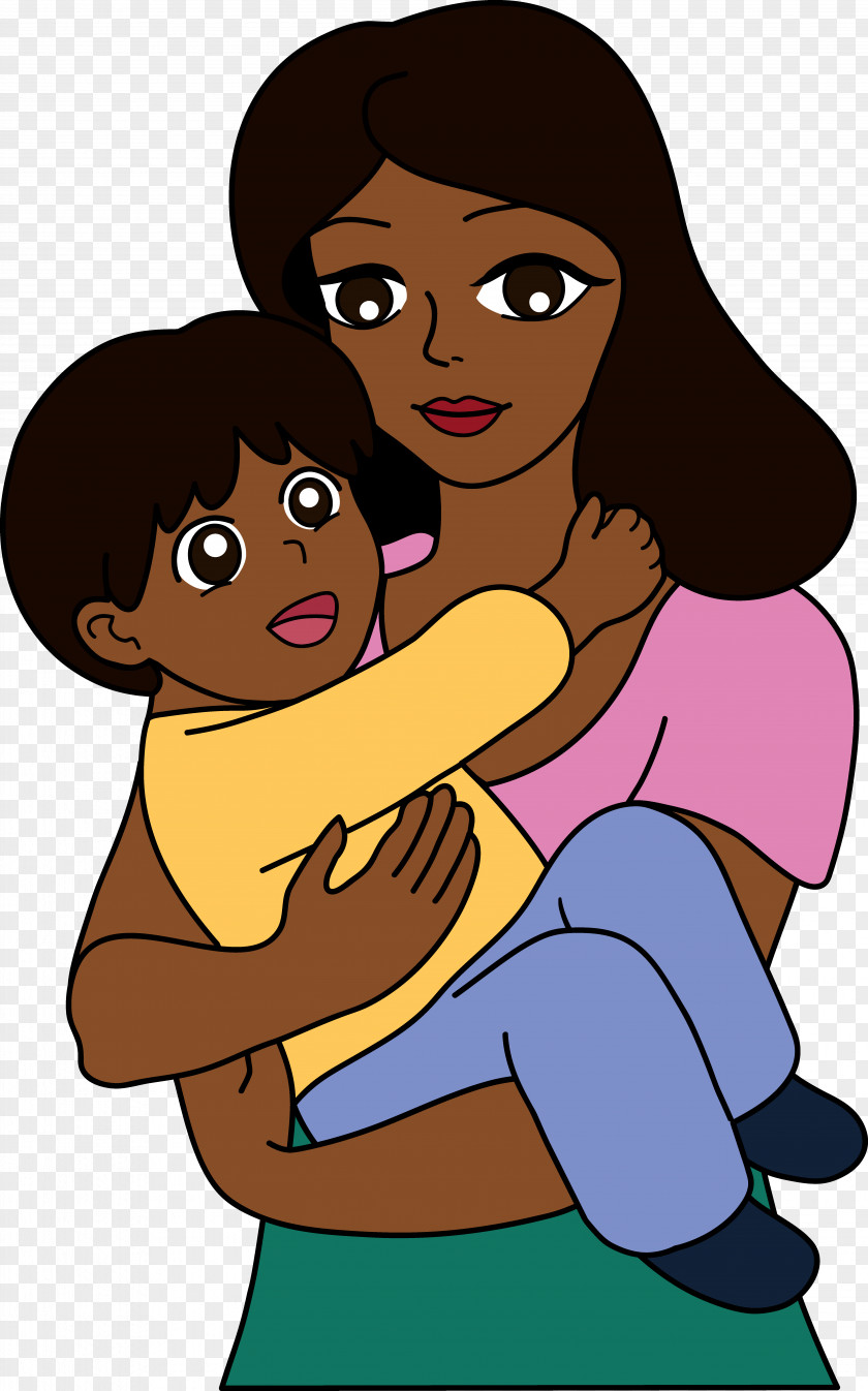 Mother And Child Drawing Cartoon Clip Art PNG