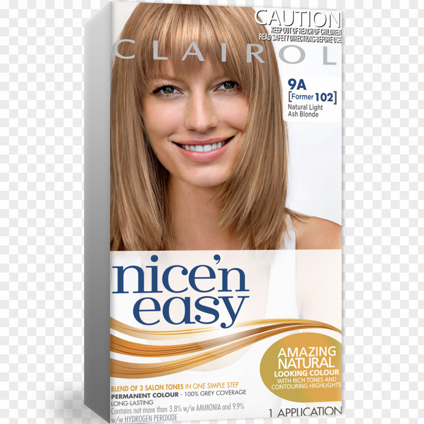 Natural Light Nice 'n Easy Clairol Hair Coloring Blond PNG