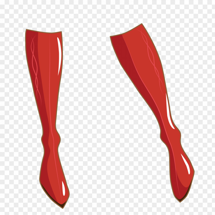 Red Boots Shoe Boot PNG
